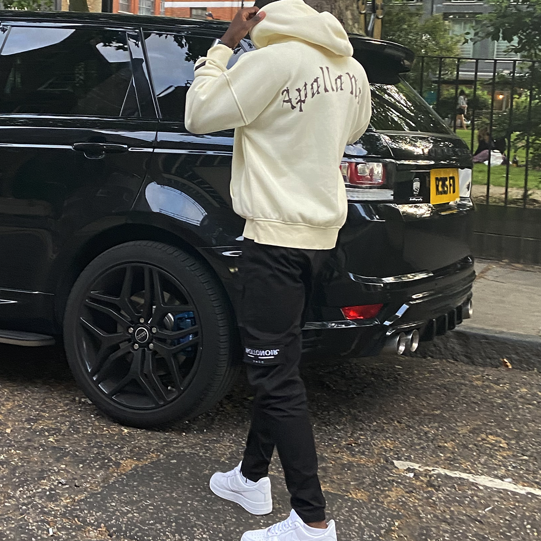 Straight Leg Cargo Pants - Black