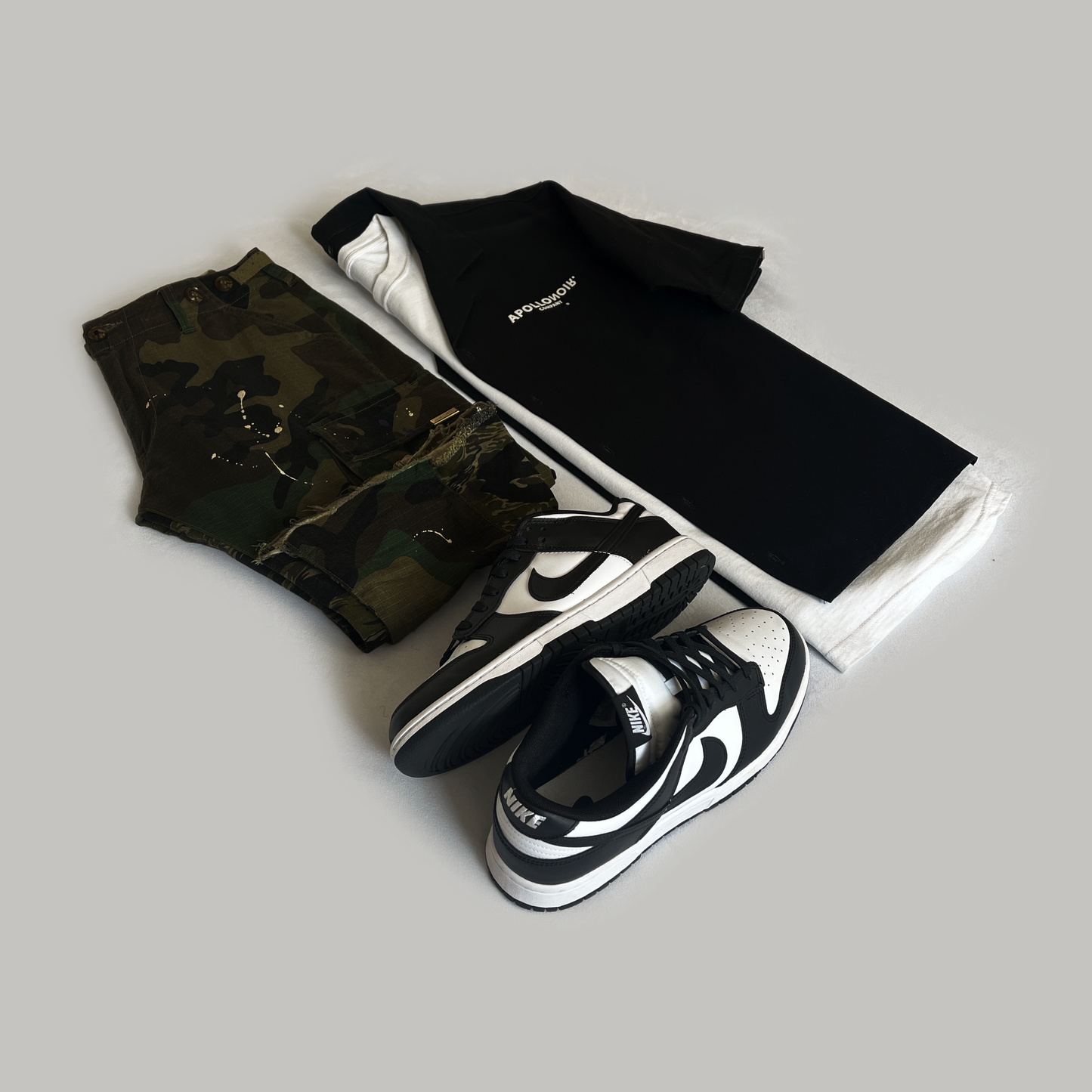 Men’s Short Sleeve Boxy Over Shirt - Black