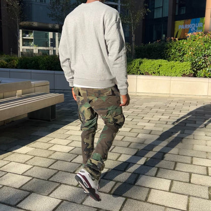 Men’s Flare Camouflage Cargo Pants