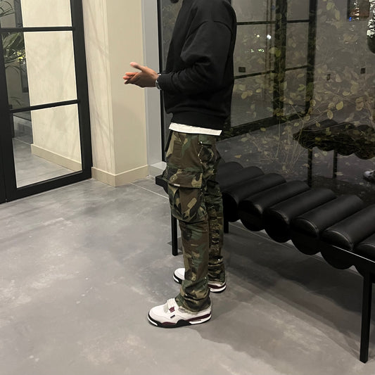 Men’s Flare Camouflage Cargo Pants