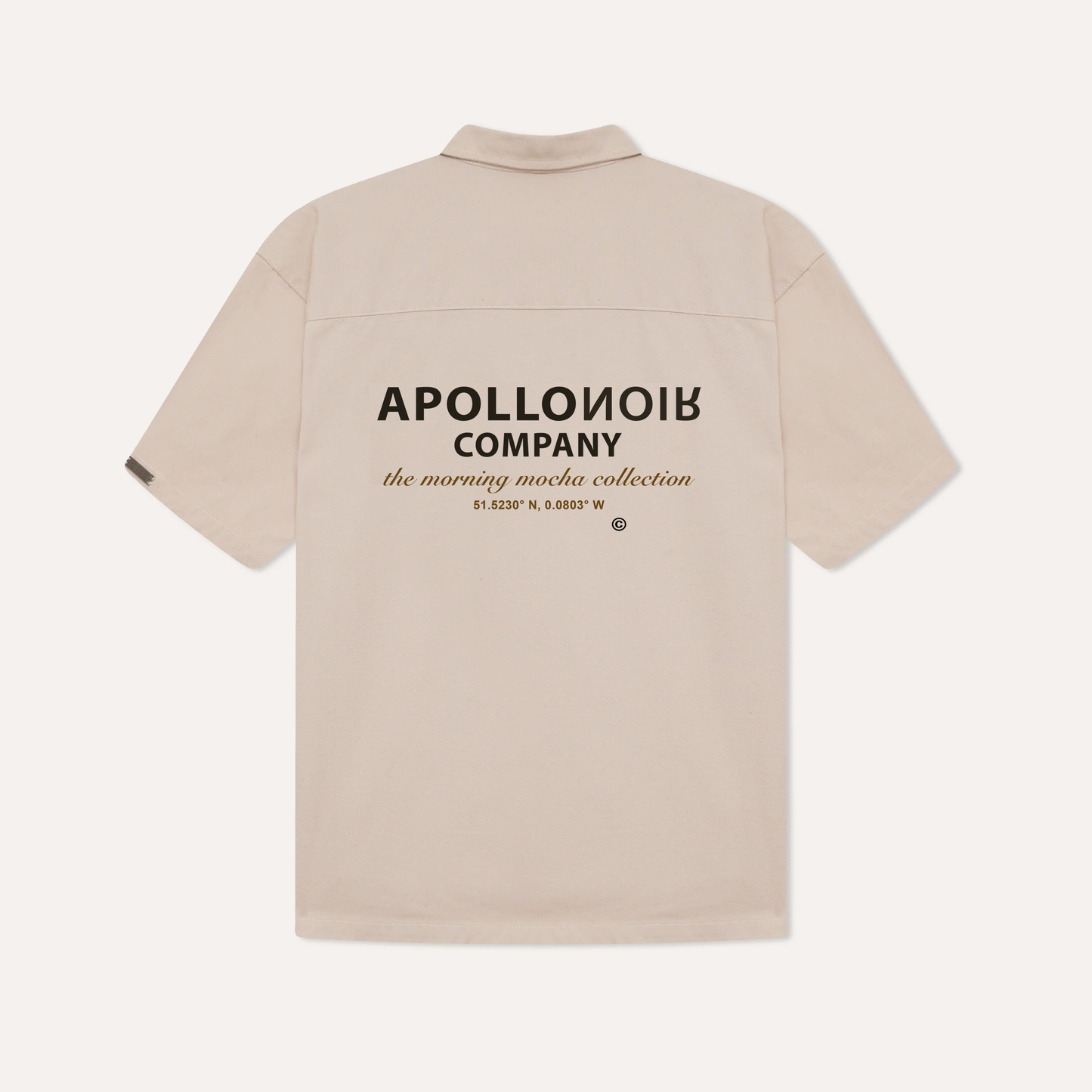 Men’s Short Sleeve Boxy Over Shirt - Beige