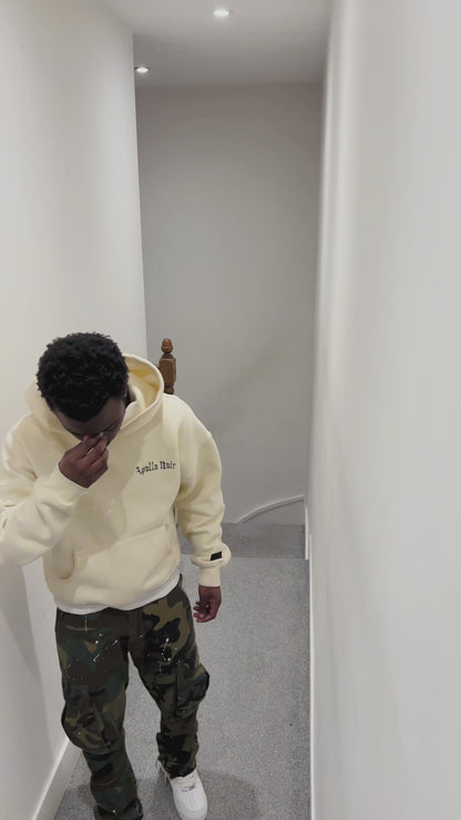 Oversized Beige Hoodie